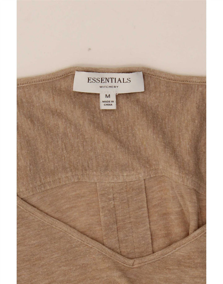 Essentials Haut à manches longues pour femme UK 42 Beige moyen moucheté