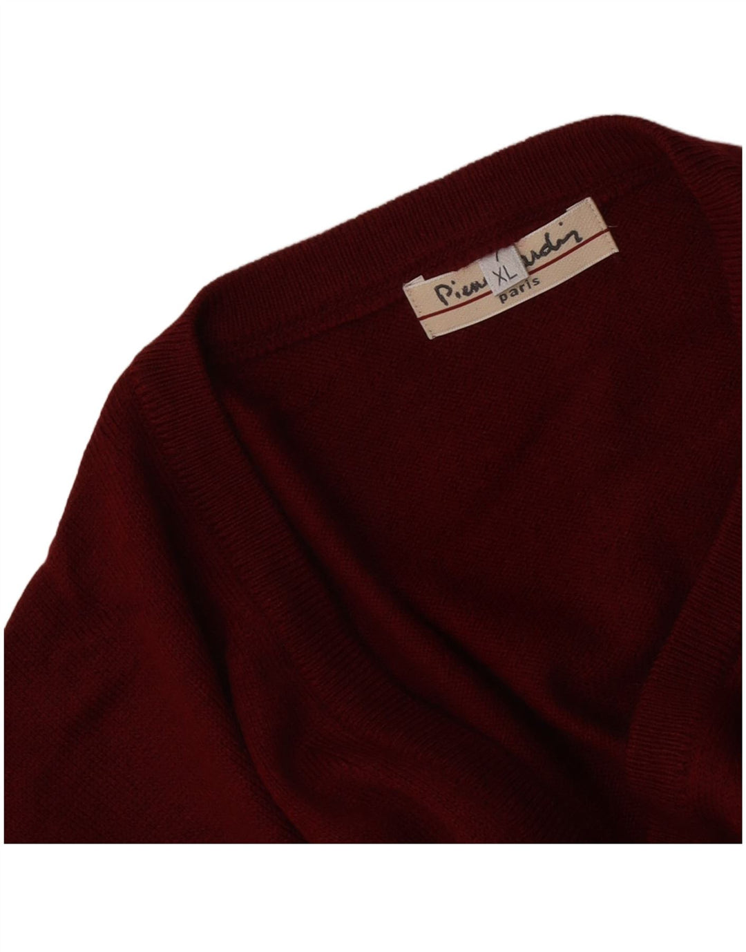 Pierre Cardin Pull Col V Homme XL Rouge
