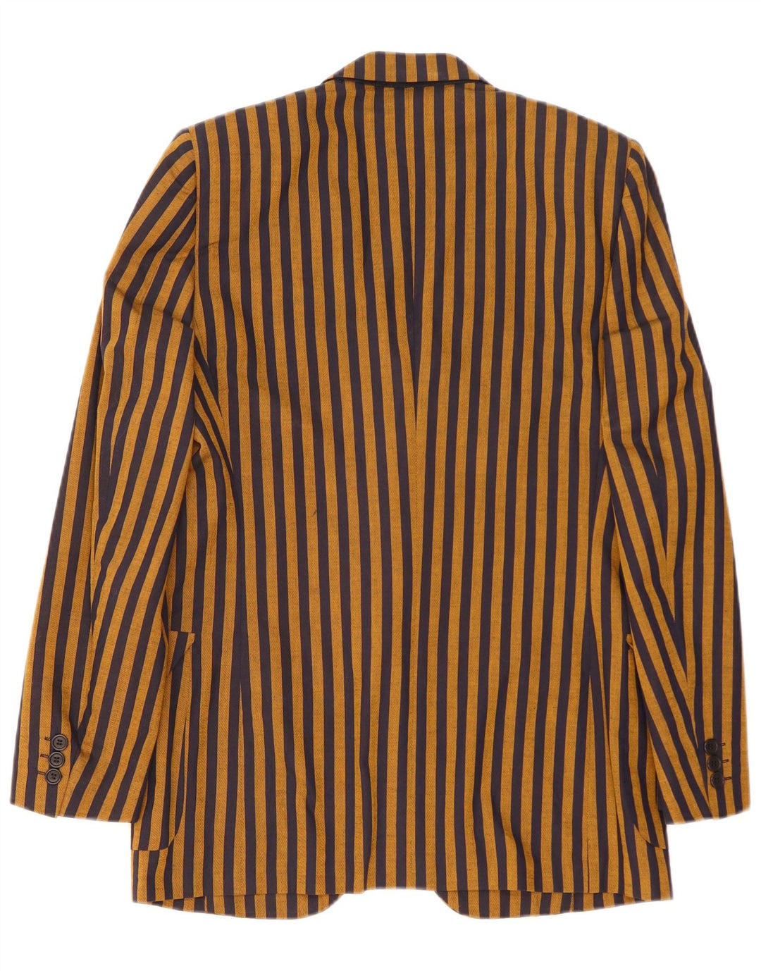Mabro Veste blazer à 2 boutons pour homme UK 38 en coton à fines rayures marron moyen