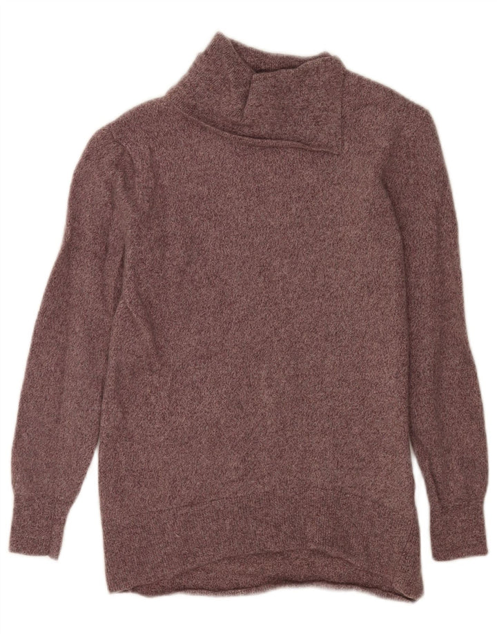 Massimo Dutti Pull col roulé pour femme UK 10 Petit Marron Moucheté