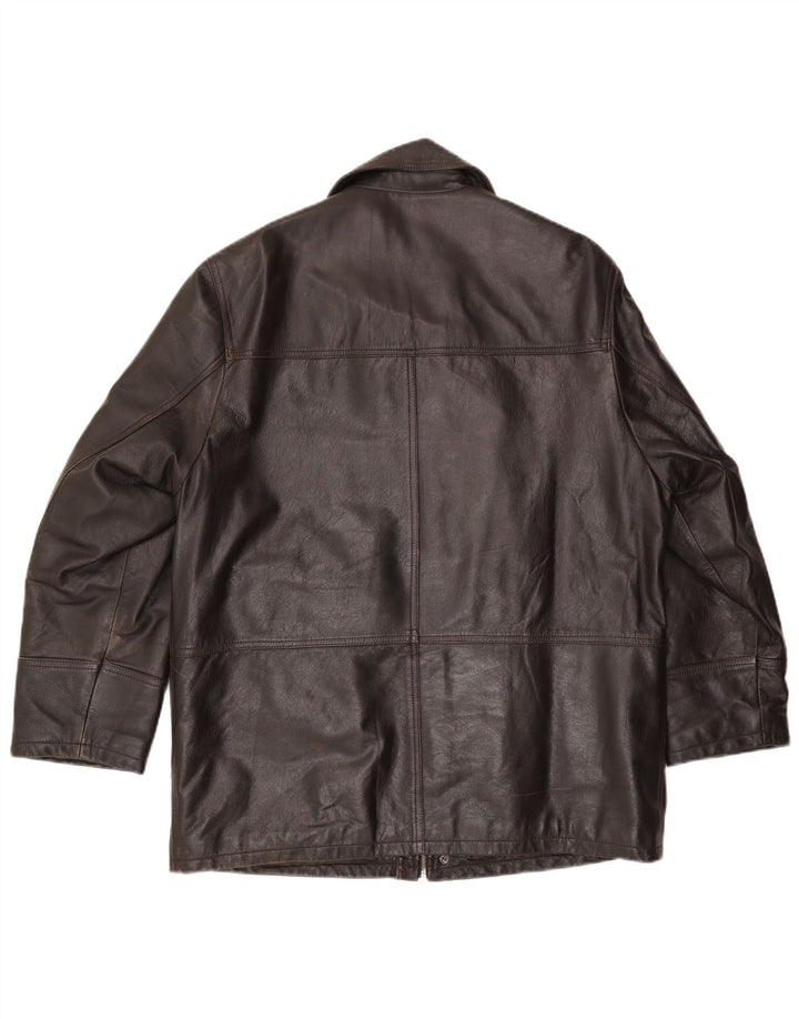 Lavorazione Artigianale Veste en Cuir Homme IT 48 Cuir Marron Moyen