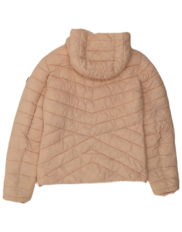 Superdry Veste matelassée à capuche pour femme UK 10 Small Rose Nylon