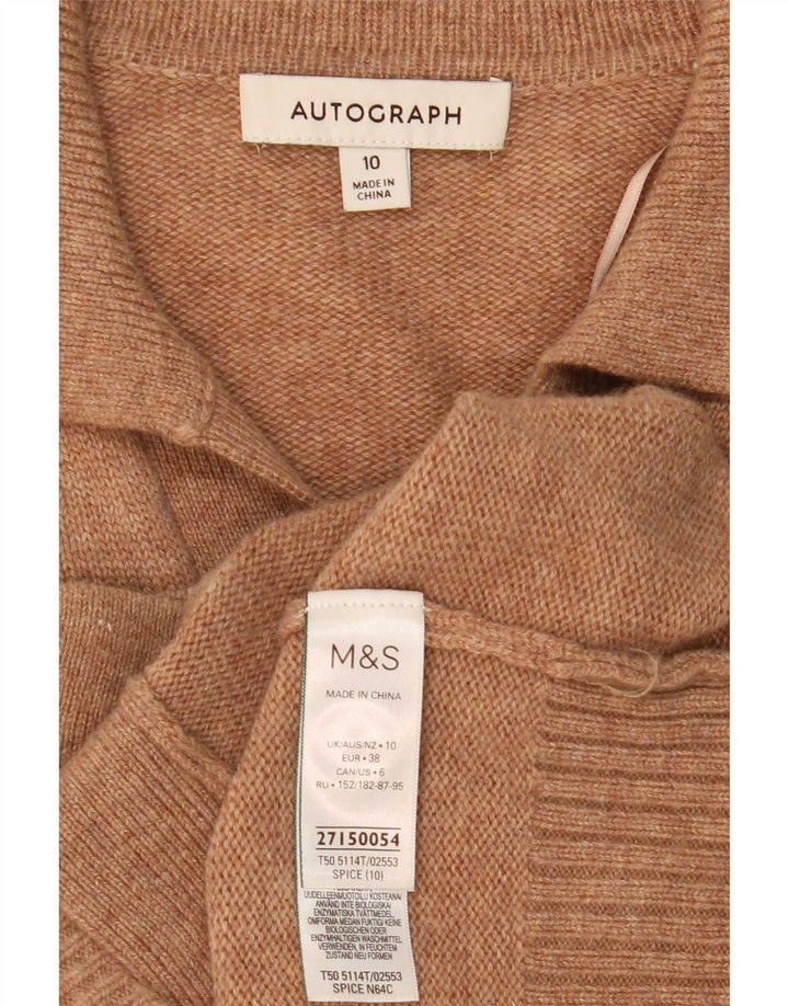Marks & Spencer Pull cardigan autographe pour femme UK 10 Small Beige