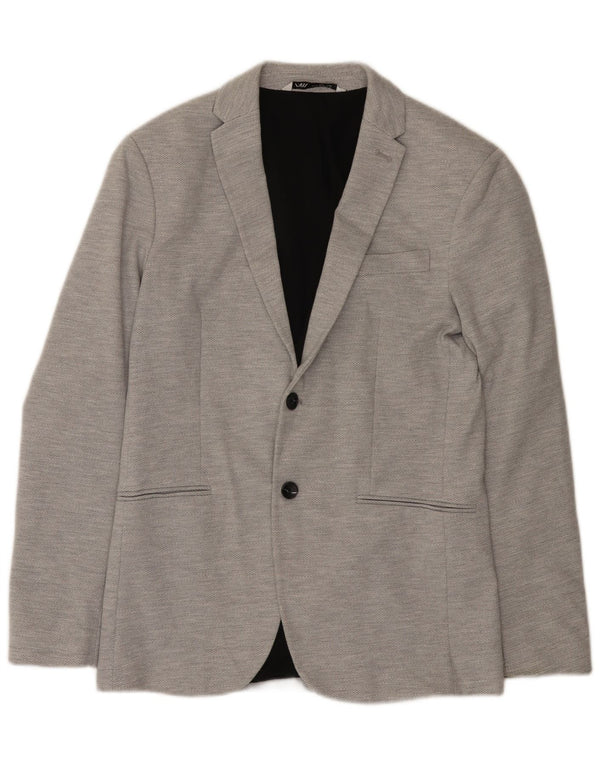 Zara Veste blazer à 2 boutons pour homme UK 38 Gris moyen