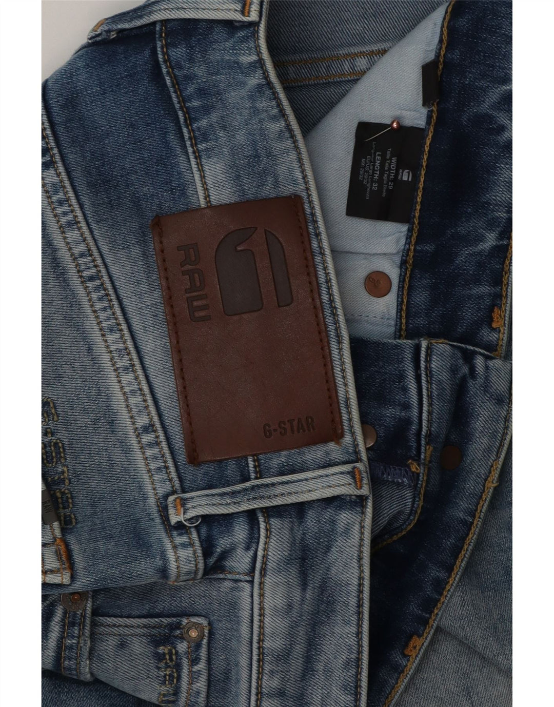 G-Star Jean Slim 3301 Homme W29 L29 Bleu Coton