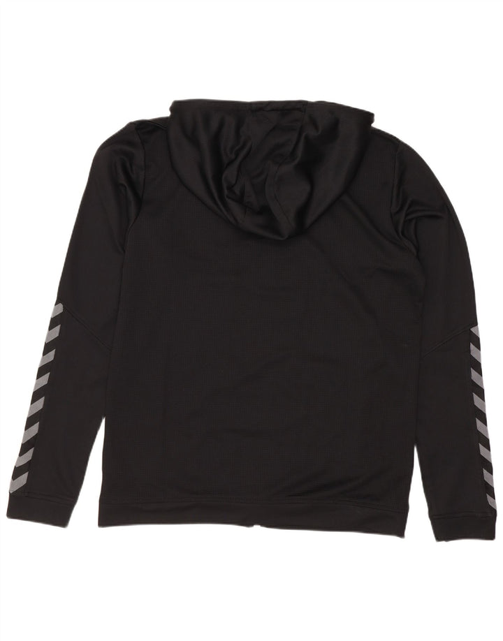 Hummel Sweat à Capuche Graphique Zippé Homme Noir Moyen Polyester