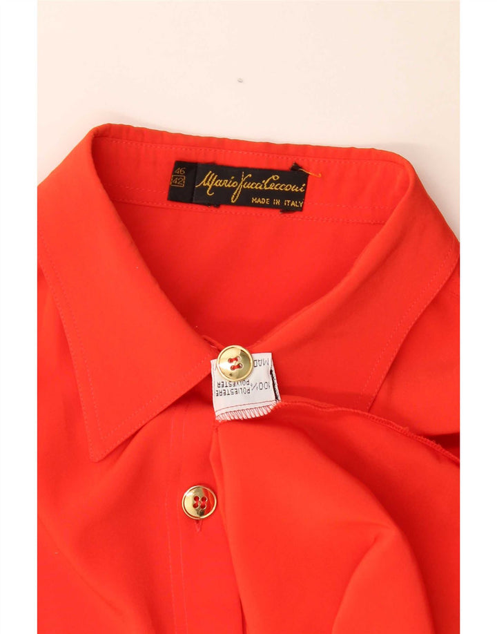 Mario Pucci Cecconi Chemisier surdimensionné pour femme IT 42 Orange moyen