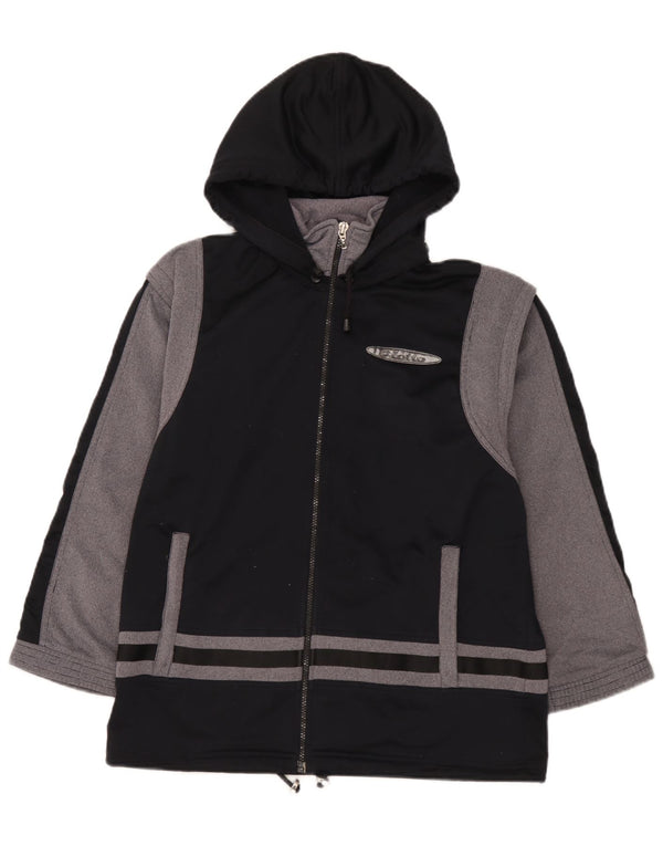 Lotto Veste de survêtement à capuche pour garçon 15-16 ans 3XL Noir Colourblock