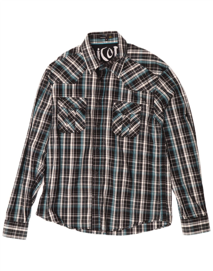Jack & Jones Chemise Homme XL Noir Carreaux Coton