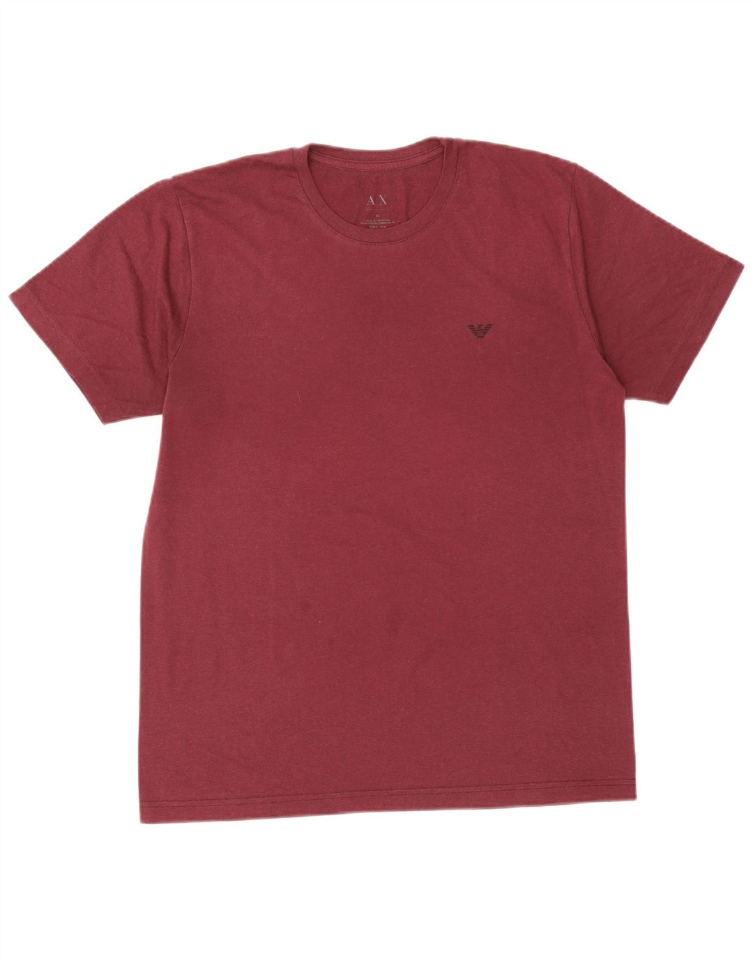 Armani Exchange T-Shirt Top XL Homme Bordeaux