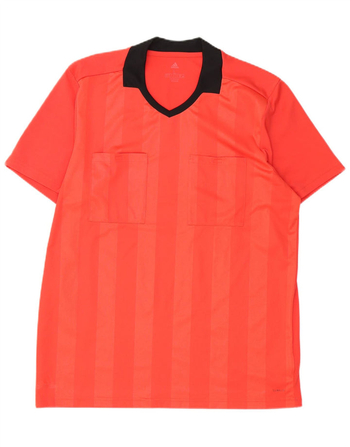 Adidas T-Shirt Homme Haut Large Rouge Colorblock Polyester