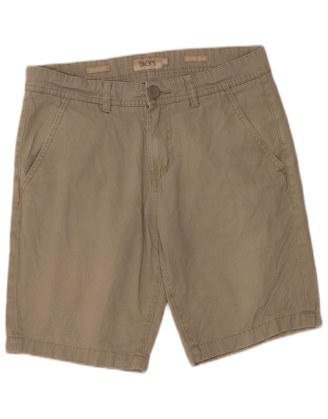 DACK'S Short Chino Homme IT 46 Small W32 Coton Beige
