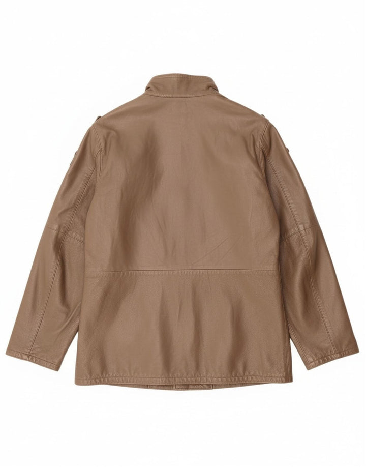 veste en cuir militaire vintage pour hommes UK 38 Brun moyen