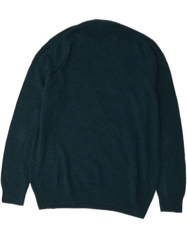 Marks & Spencer Pull à col rond pour homme XL en laine d'agneau vert