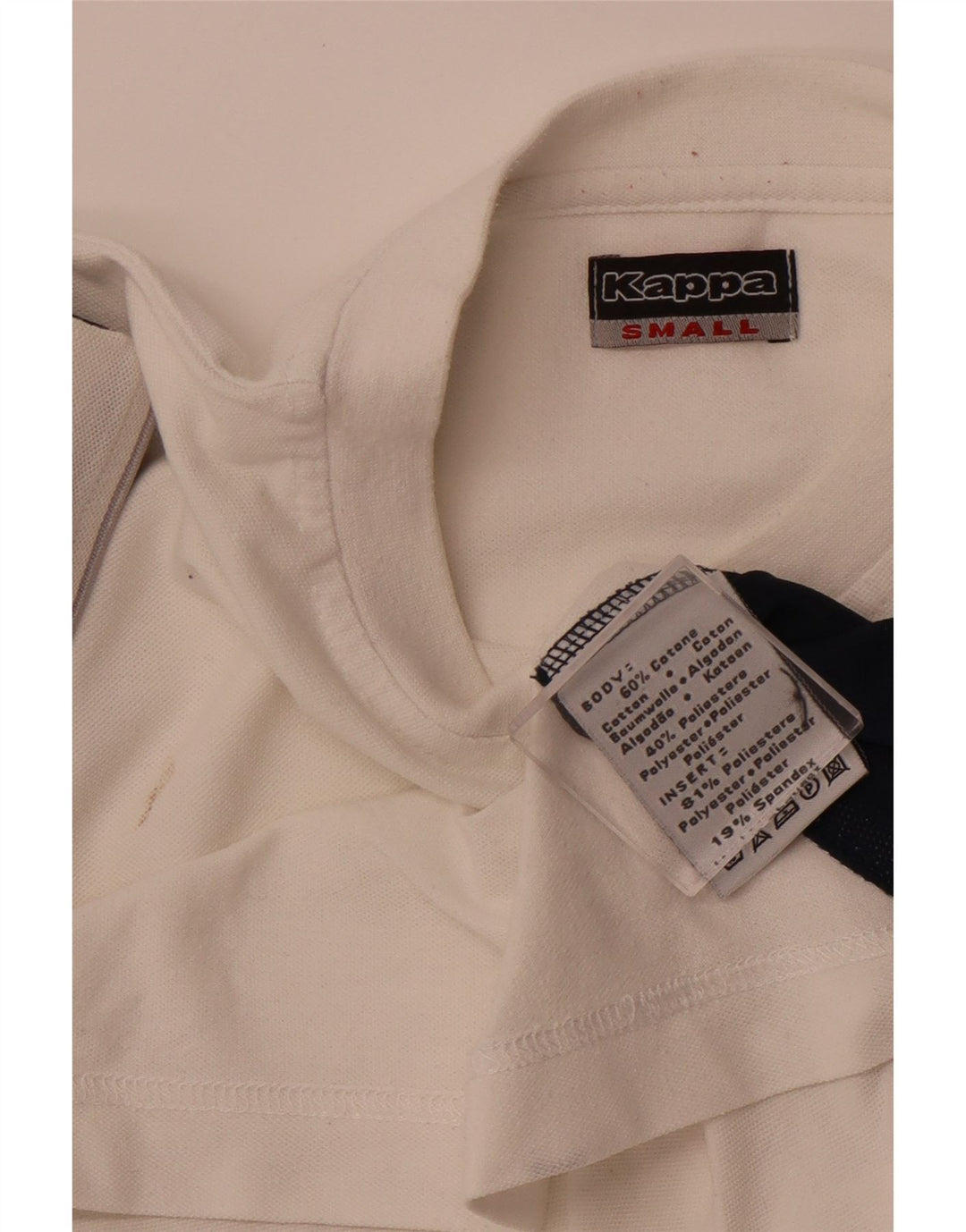 KAPPA T-Shirt Homme Haut Petit Blanc Colorblock Coton Sport