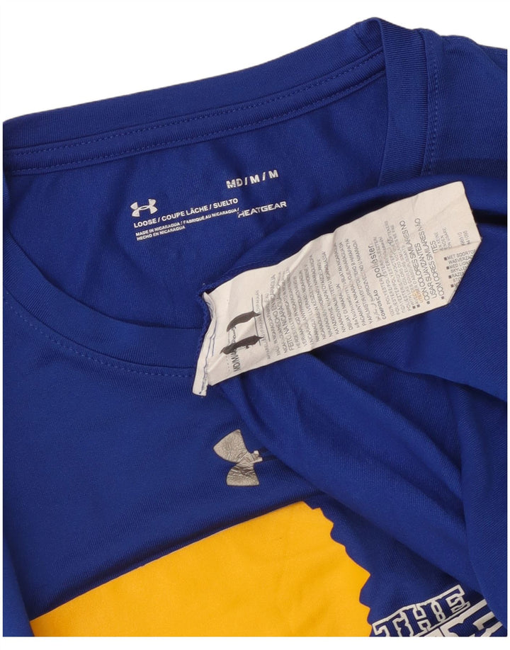 UNDER ARMOUR Haut Heat Gear Graphic Manches Longues Homme Bleu Moyen Polyester