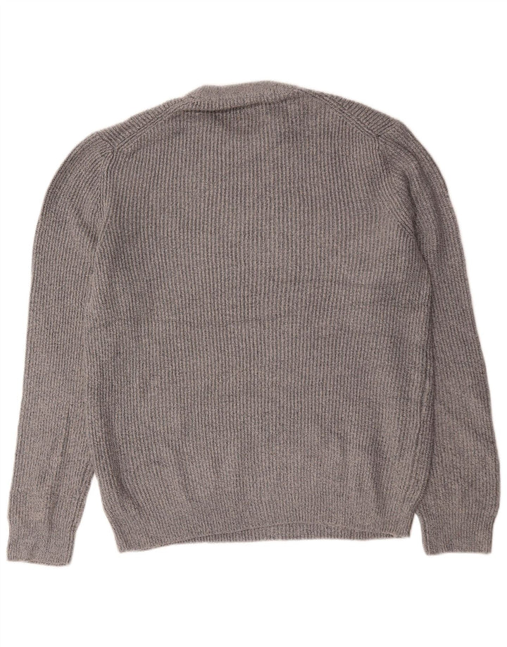 Marks & Spencer Pull ras du cou pour homme, grand gris, polyamide