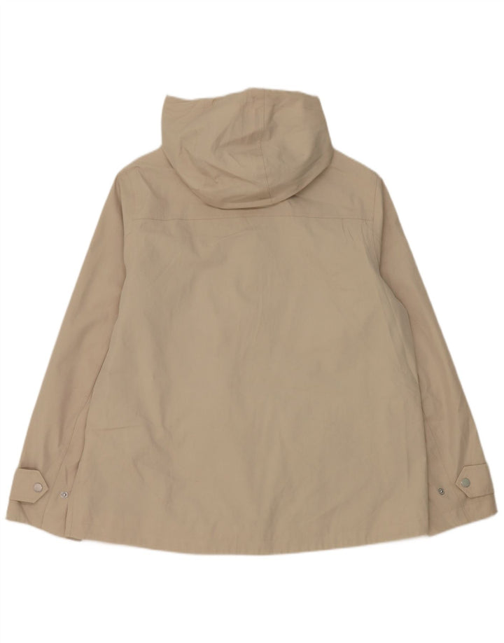 Joules Veste de pluie à capuche coupe régulière pour femme UK 14 Gris moyen Coton