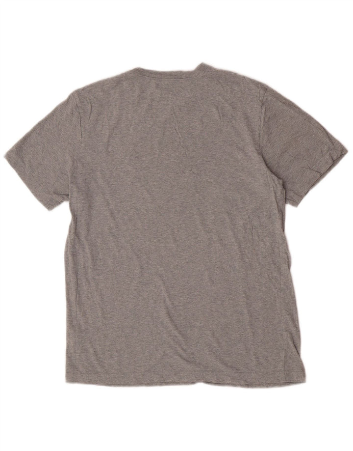Nike T-Shirt Homme Gris Moyen Coton