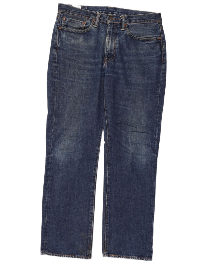 Levi's Jean 514 Straight Homme Bleu Marine W34 L32 Coton