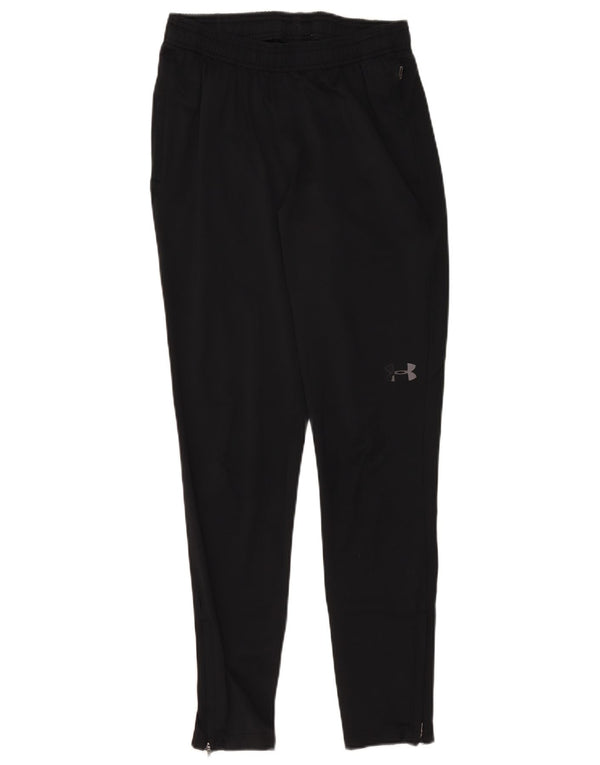 Under Armour Mens Tracksuit Trousers Small Black Polyester