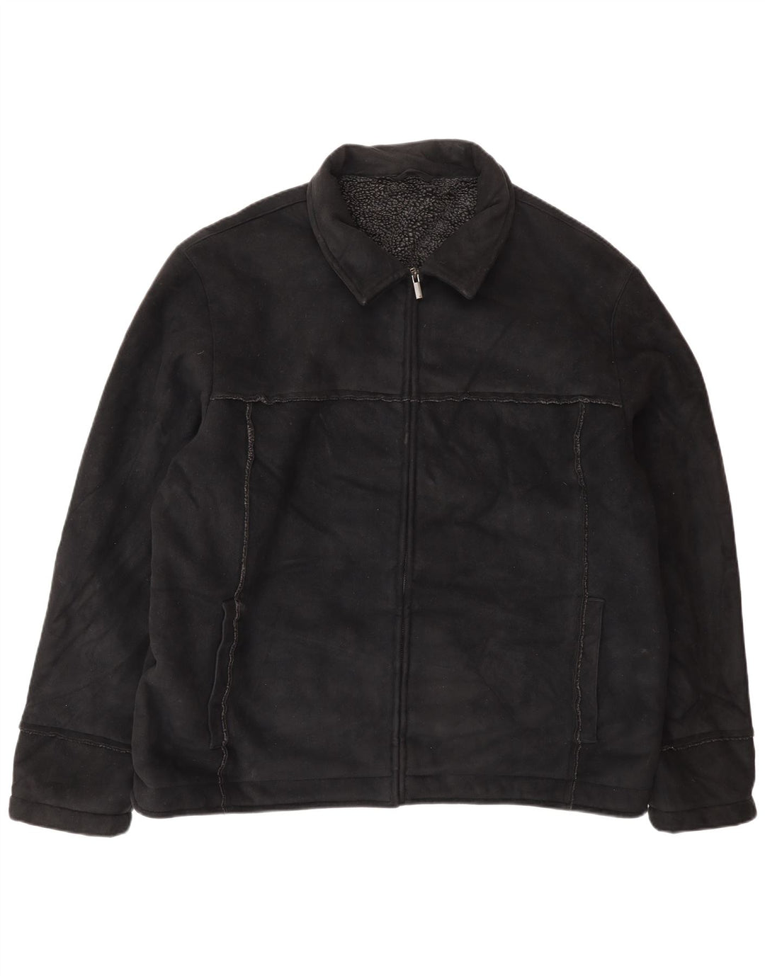 Marks & Spencer Veste Sherpa Homme UK 42 XL Noir