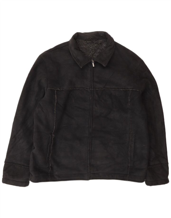 Marks & Spencer Veste Sherpa Homme UK 42 XL Noir