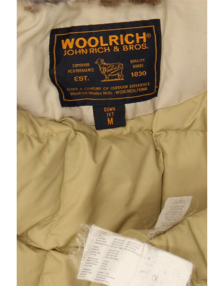 Woolrich Veste matelassée pour femme UK 14 Coton beige moyen