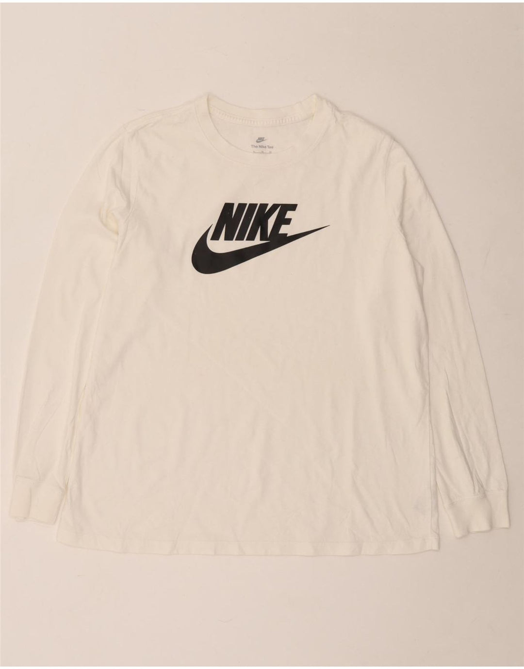 Nike Haut graphique à manches longues XL en coton blanc pour homme