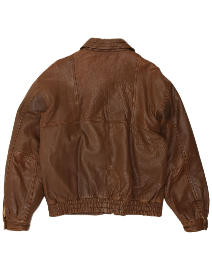 Veste en cuir homme vintage IT 52 XL Cuir marron