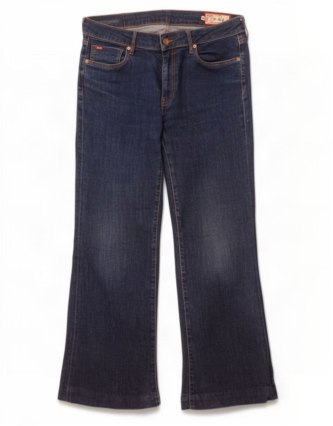 Jean évasé femme Rifle W30 L29 coton bleu marine