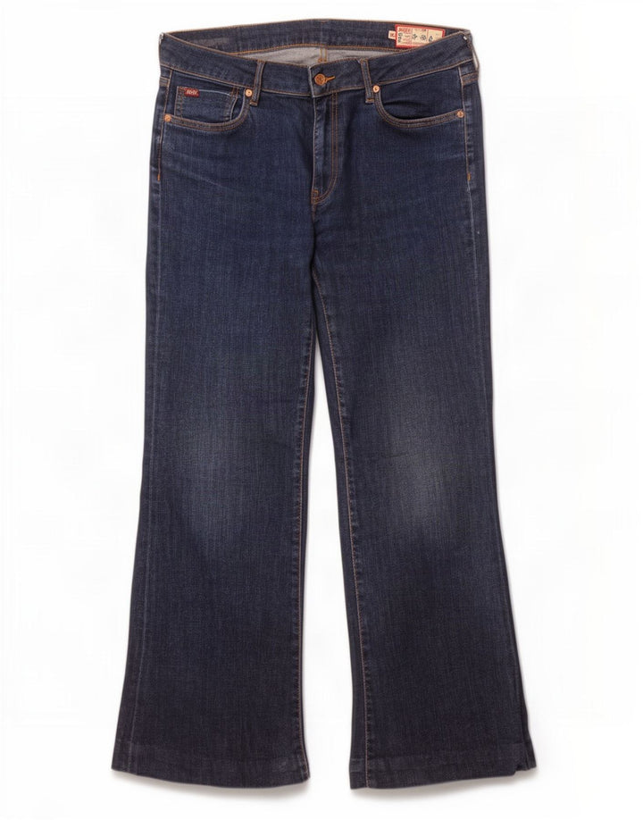Jean évasé femme Rifle W30 L29 coton bleu marine