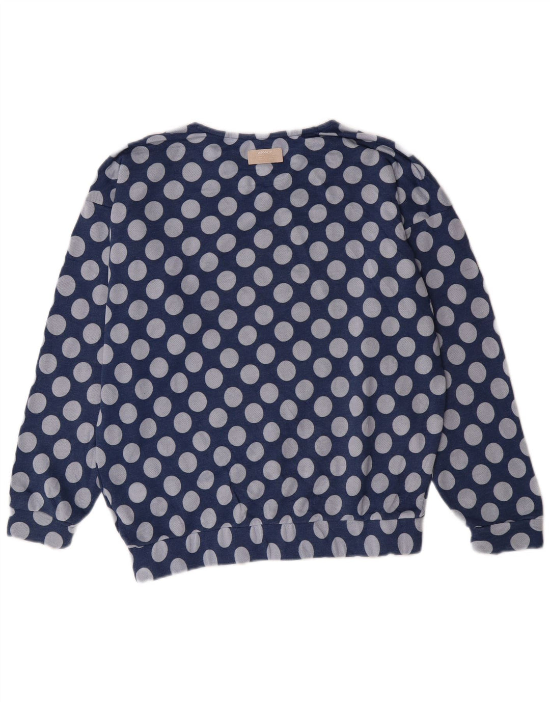 Adidas Sweat-shirt graphique pour femme UK 10 Petit Bleu Polyester