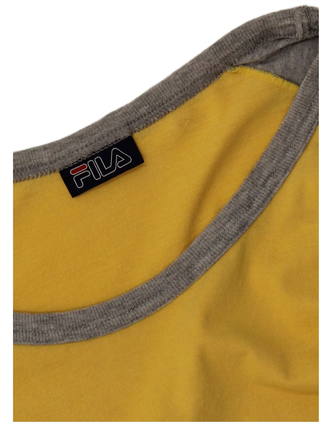 Fila T-Shirt Homme Jaune Moyen Colourblock