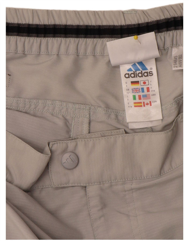 Adidas Pantalon Capri W32 L21 Homme Gris Polyamide
