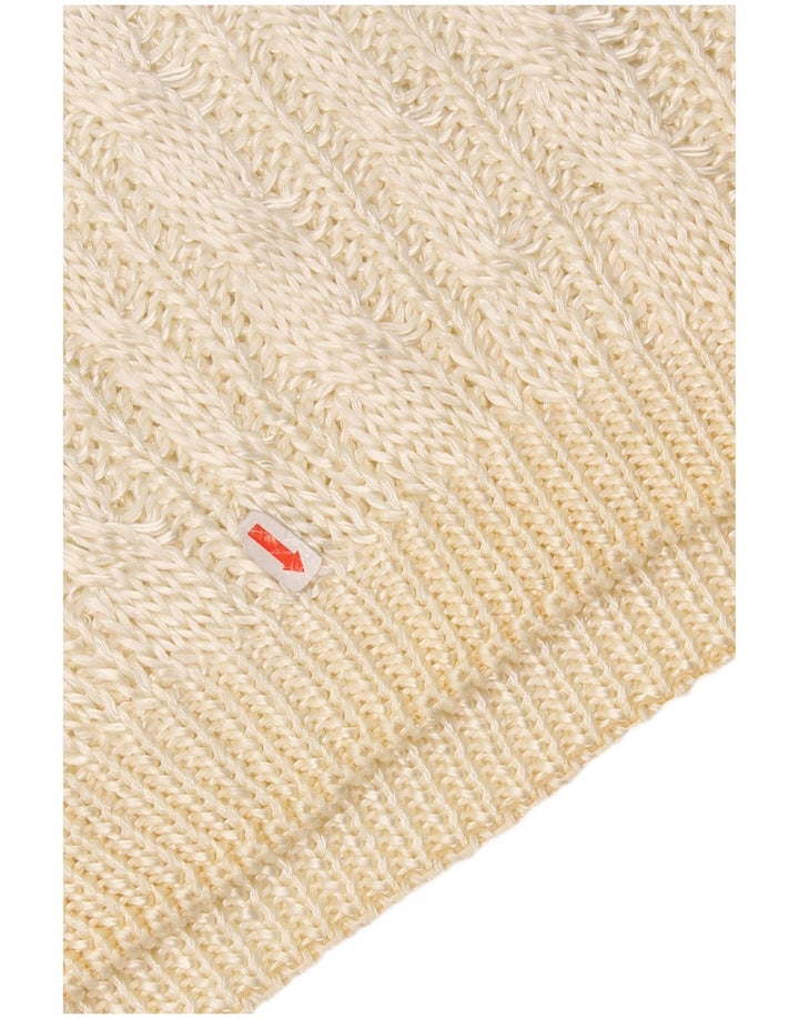 Giunco Pull à col rond pour femme UK 14 Medium Off White