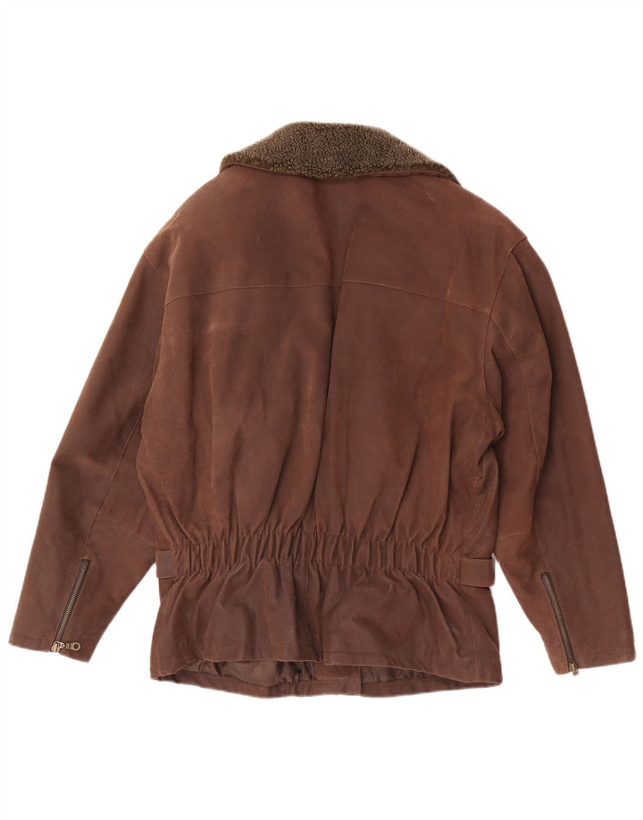 Veste en daim pour femme Front Line EU 44 XL en cuir marron
