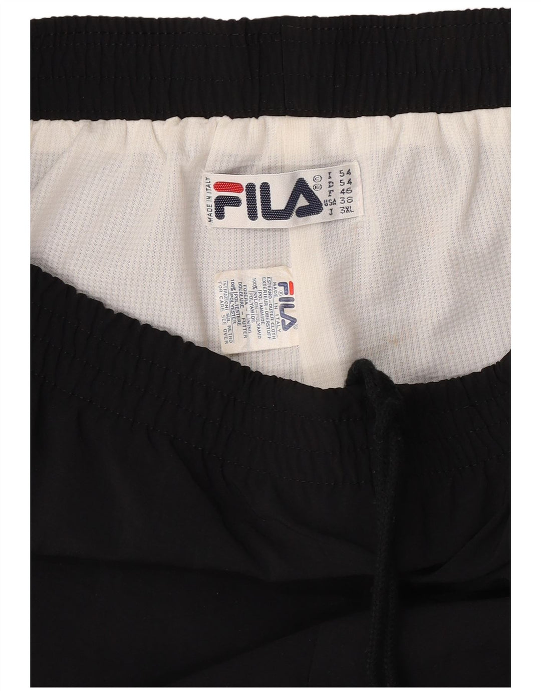 Fila Pantalon de survêtement pour homme IT 54 XL Noir Polyester