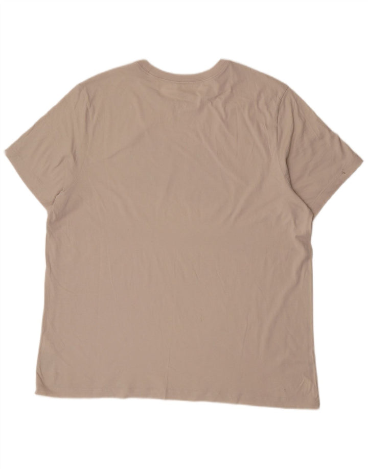 Nike T-shirt graphique pour homme en coton beige 2XL