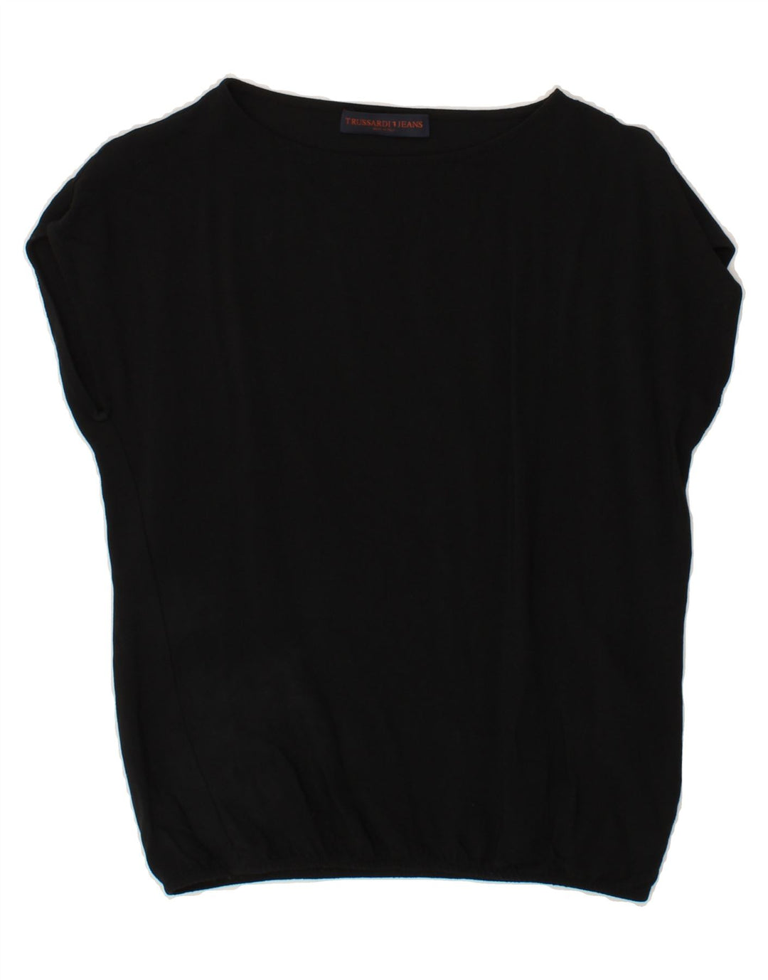 TRUSSARDI JEANS Womens Sleeveless Blouse Top IT 40 Small Black Viscose Vintage Trussardi Jeans and Second-Hand Trussardi Jeans from Messina Hembry 