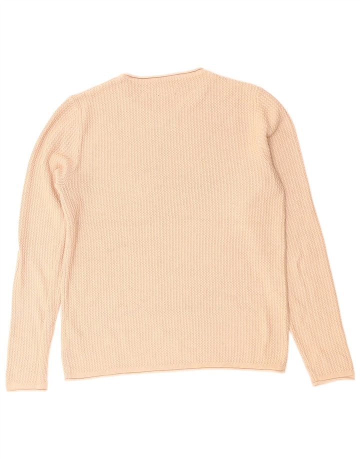 Jack & Jones Pull Col Rond Homme Beige Moyen Coton