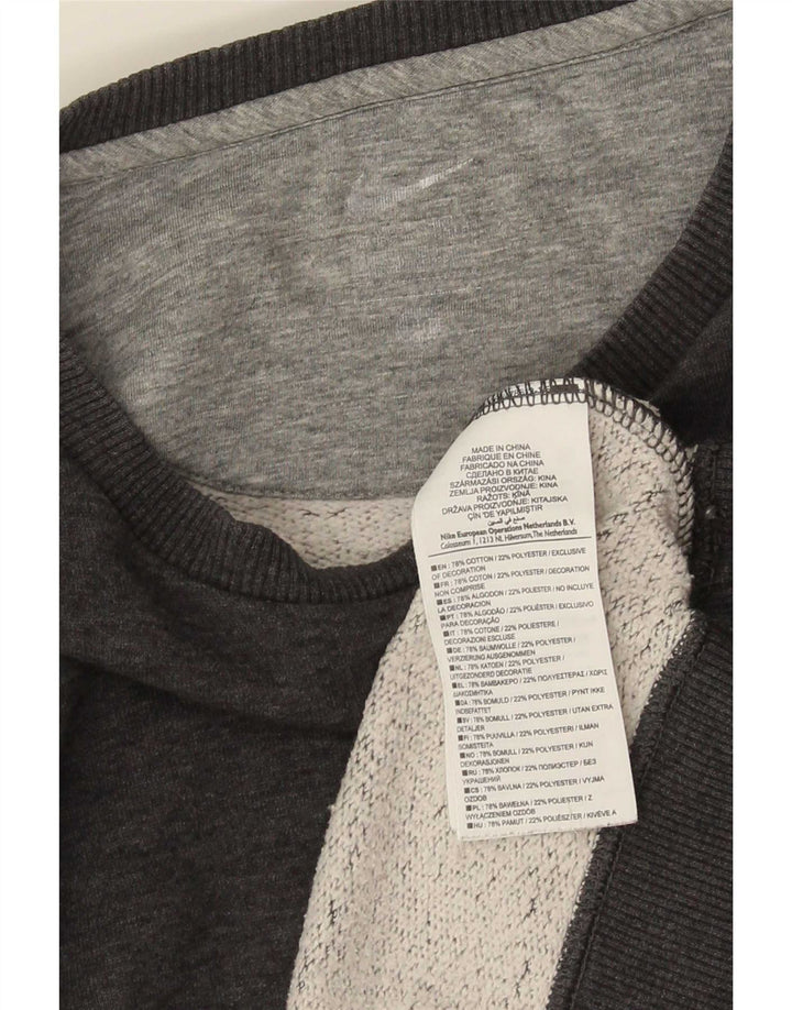 Nike Homme Dri Fit Sweatshirt Pull Gris Moyen Coton