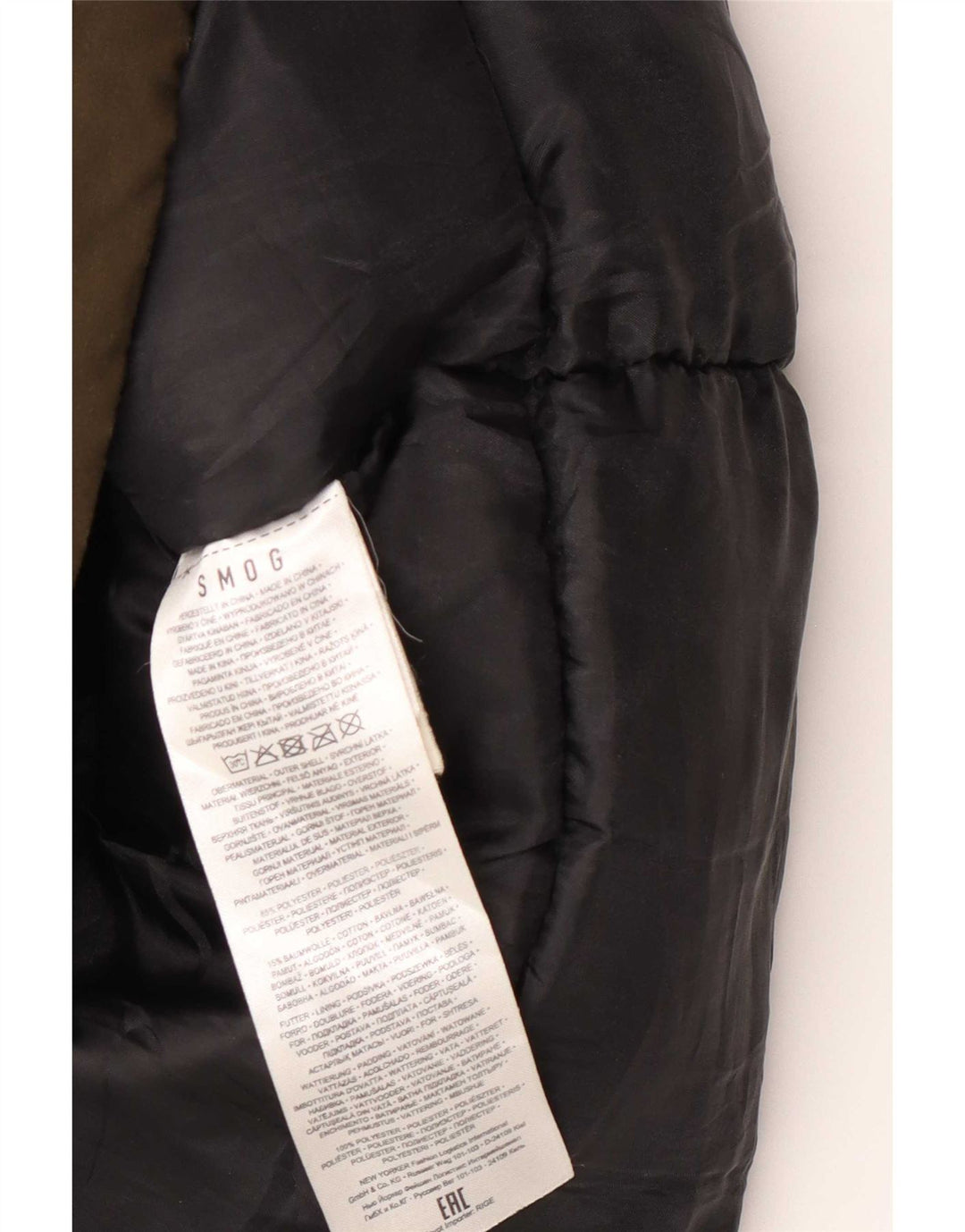 Smog Parka à capuche pour homme UK 42 XL Kaki Polyester