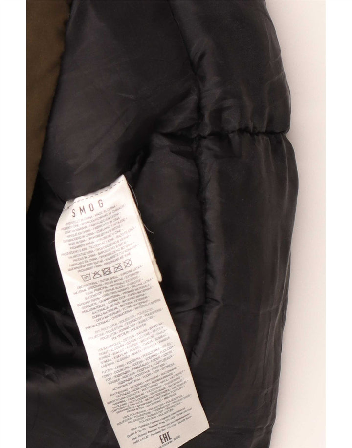 Smog Parka à capuche pour homme UK 42 XL Kaki Polyester