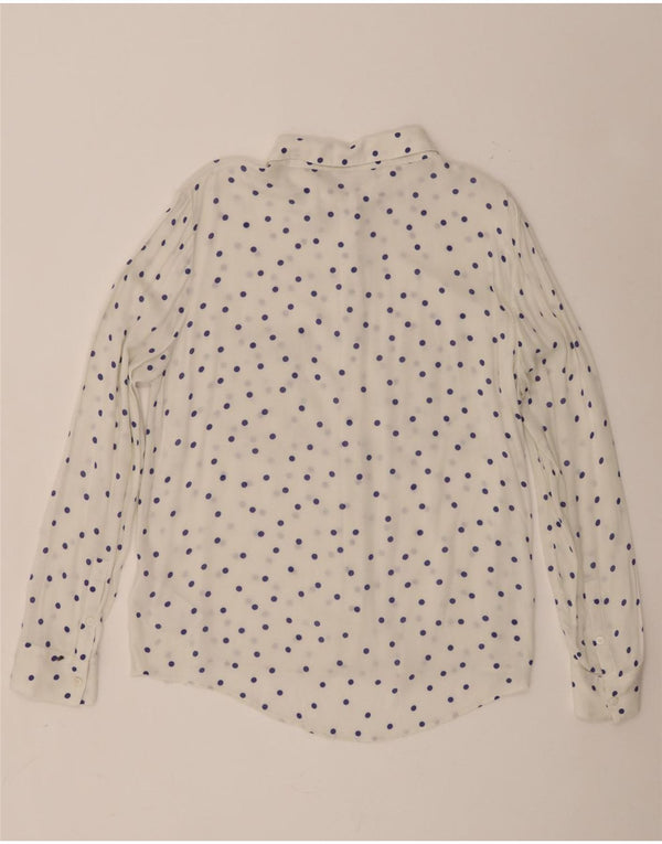 Samsoe & Chemise Femme UK 18 XL Viscose À Pois Blanc