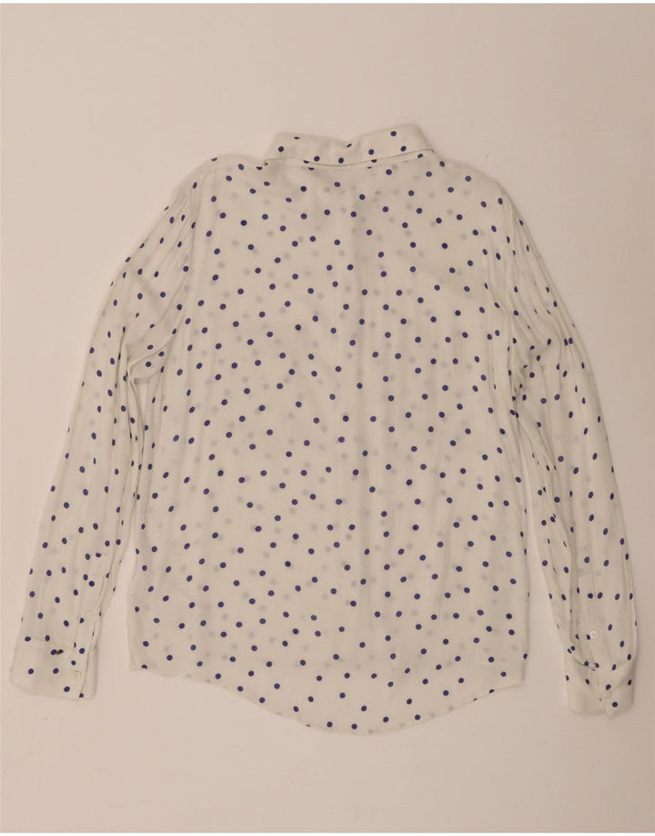 Samsoe & Chemise Femme UK 18 XL Viscose À Pois Blanc