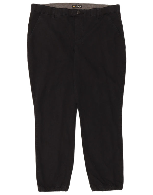 Lee Pantalon chino fuselé taille moyenne pour homme US 16 2XL W38 L28 Noir