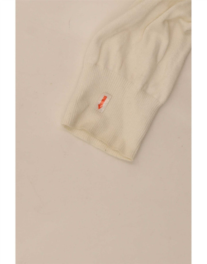 Tommy Hilfiger Pull Ras du Cou Homme Blanc Moyen Colorblock