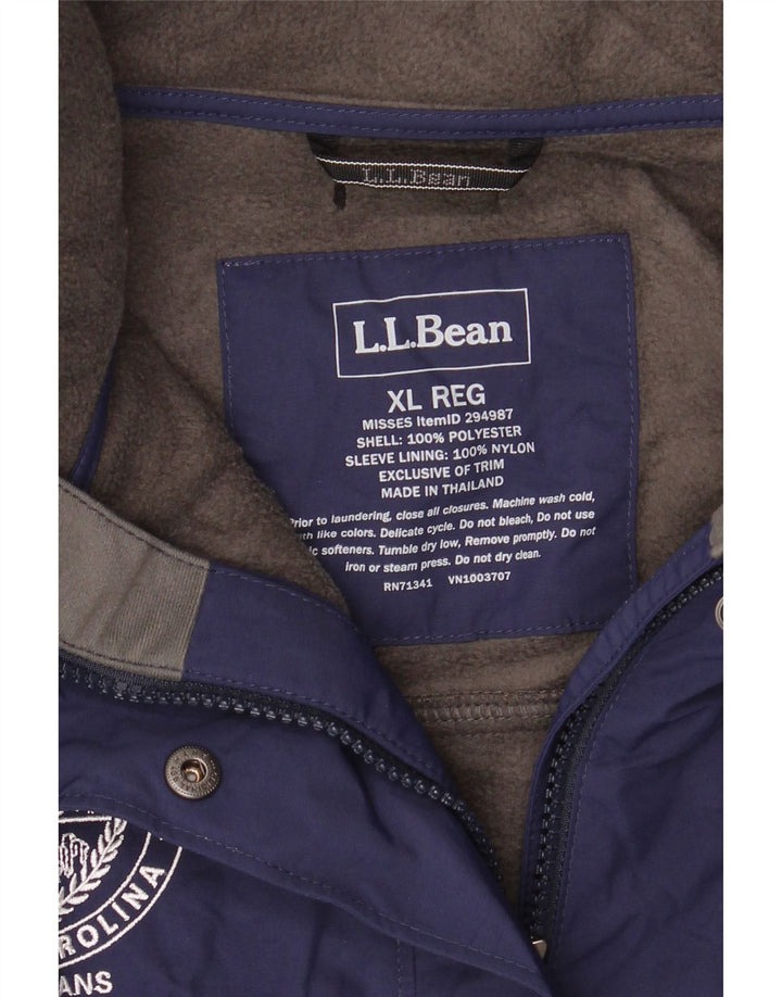L.L.BEAN Veste coupe-vent surdimensionnée pour femme UK 18 XL Bleu marine Polyester