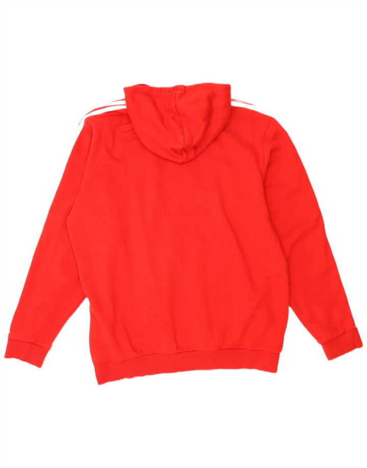 Adidas Pull à capuche pour homme XL Rouge Polyester